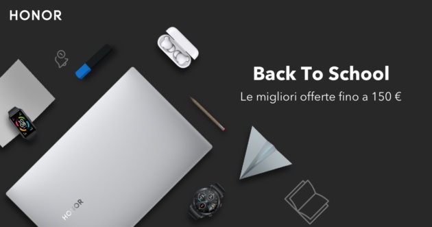 Honor lancia la promo Back to School e sconta PC, wearables e accessori